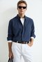 Crom Men's Basic Shirt Regular Fit Navy Blue - 6