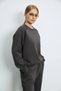 Alıce Women's Knitted Sweatshirt Brown - 2