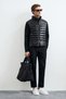 Glen Men's Knitted Goose down Inflatable Coat Black - 4