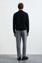 Opulent Men's Wool Blend Sweater Black - 6