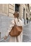 Women's Polen Stitched Detail Tote Hand and Shoulder Bag – Tan - 2