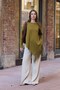 Tassel Detail Sweater Oil Green - 4