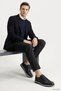 Navy Blue Antique Gön Platinum Genuine Leather Round Toe Lace Up Casual Men's Sneaker 38307 - 4