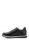 Black Gön Platinum Genuine Leather Round Toe Lace Up Casual Men's Sneaker 38307 - 5