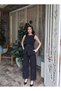 Double Fabric Lined Vest Set Stylish and Cool — Black - 4