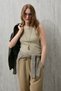 Lında Women's Knitted Undershirt Camel Hair