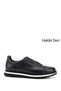 Navy Blue Antique Gön Platinum Genuine Leather Round Toe Lace Up Casual Men's Sneaker 38307