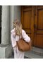 Women's Polen Stitched Detail Tote Hand and Shoulder Bag – Tan