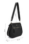 Women's black Printed long strap shoulder bag - 3