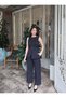 Double Fabric Lined Vest Set Stylish and Cool — Black - 6