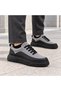 Men's Black Gray Detailed Comfortable Casual Sports Shoes - 5