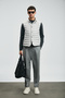 Soon Kaz Feather Men's Puffer Jacket Stone - 5