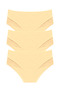 Women's Cotton in Lace Bato Panties - 3-Piece Trial Pack - High Waist - 2