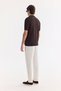 Men's Brown Polo Collar Soft Touch Comfort Fit Knitwear T-Shirt A61Y5045 - 8