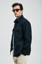 Andre Men's Knitted Jacket Navy Blue - 3