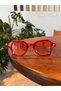 Hush Red Red Sunglasses Oversize Design Thick Frame Style Sun Glasses - 7