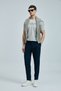 Pıto Smart Men's Chino Trousers Slim Fit Navy Blue - 2