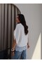 Tricot Blouse with Ruched Hem - 5