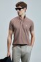 Vernon Smart Men's Polo T-Shirt Cinnamon - 5
