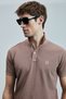 Vernon Smart Men's Polo T-Shirt Cinnamon - 3