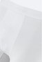 Men's White Basic Cotton Breathable Bi-Stretch Single Regular Fit Boxer B009510 - 3