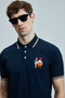 Sansa Smart Men's Polo T-Shirt Navy Blue - 3