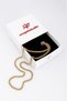 4mm X 55cm Cuban Chain Steel Chain Necklace Ka1012Al - 2