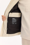 Men's Ecru Hooded Velvet Detailed Windproof Comfort Fit Puffer Coat A52Y6054 - 7