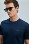 Bran Modern Graphic T-Shirt Navy Blue - 3