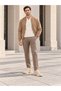 Men's Beige Suede Lace-Up High Sole Comfortable Casual Sports Shoes Bt X49 - 6