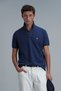 Laon Smart Men's Polo T-Shirt Slim Fit Light Navy Blue - 4