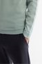 Men's Nile Green High Crew Neck Rayon Non-Pilling Regular Fit Knitwear Sweater A42Y5001 - 2