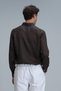 Pitaya Men's Linen Shirt Comfort Fit Brown - 6