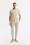 Men's Beige Polo Neck Rayon Knitwear Regular Fit T-Shirt A51Y5056 - 6