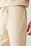 Men's Beige Jersey Fabric 2 Thread Side Pocket Knitted Regular Fit Shorts A41Y3622 - 6