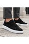 Men's Black Suede White Sole Sneaker Comfortable Daily Casual Sports Shoes Ba0581 - 5