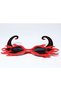 Black Horned Red Color Flaming Party Glasses 21X10 cm Bx40 - 6