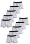 Boys' Cotton Slim Fit Breathable Boxers 10-Pack Gray-Grey - 2