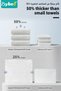 4 Bags Baby Cotton Tissue, Soft Baby Dry Wipe, Wet And Dry Use, Made Of Pure Cotton, 360 Count Unscented Disposable Facial Cotton Tissues - 5