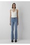 M101437-A7437 Blisslt Brushed Premium Blue High Waist Denim Jean Women's Jeans - 3