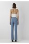 M101437-A7437 Blisslt Brushed Premium Blue High Waist Denim Jean Women's Jeans - 5