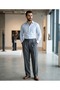 Men's Fabric Trousers Gray Classic Cut Dad Trousers Seasonal