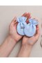 4 Layer Muslin Newborn Baby Gloves 3 Pairs 6 Pieces Ecru Cotton - 4