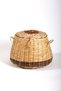 Potato and Onion Basket with Lid 26X27 cm - Natural Wicker Basket, Handmade, Kitchen Pantry Organizer Storage Box - 4