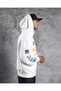 Vanson Chopper White Cotton 3 Thread Hooded Sweatshirt Hoodie - 3