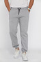 Three-Thread Jogger Sweatpants with Elastic Waist and Cuffs