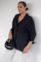 Perry Women's Off-Shoulder Oversized Shirt - 7