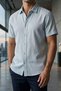Men's Short Sleeve Linen Shirt