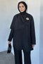 Elastic Waist Trousers with Gold Buckle Detail, Tie-Waist Tunic, Islamic Clothing, Double Layer - 3