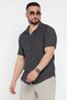 Men's Short Sleeve Linen Shirt - 8